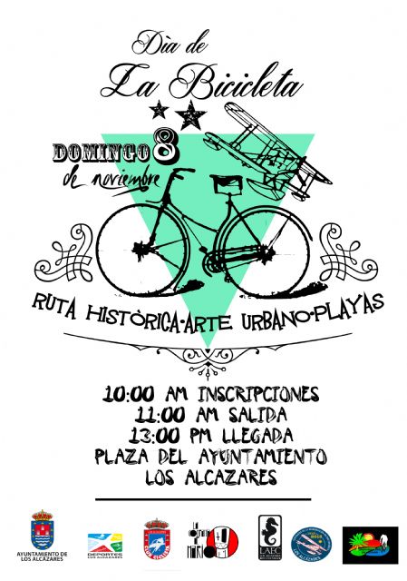 Los Alcázares celebra el Día de la Bicicleta con una ruta en la que se entremezclan historia y arte urbano