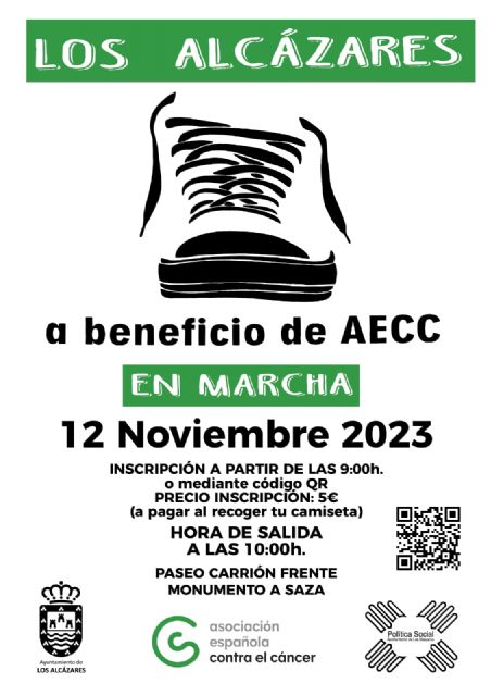 Una marcha de corazones solidarios recorrerá Los Alcázares este domingo 12 de noviembre