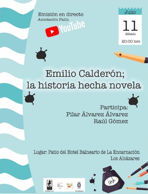 ﻿﻿﻿﻿El escritor Emilio Calderón visita el sábado Los Alcázares para hablar de su trayectoria literaria y presentar sus últimos trabajos