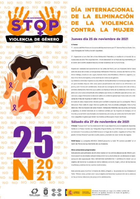 Los Alcázares celebra el Día Internacional de la Eliminación de la Violencia contra la Mujer