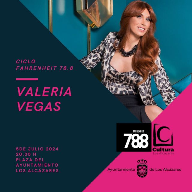 Valeria Vegas inaugurará la II edición de ‘Fahrenheit 78.8’ en Los Alcázares el próximo viernes 5 de julio
