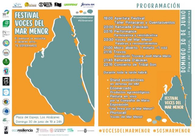 Los Alcázares acoge el festival Voces del Mar Menor para celebrar y proteger su ecosistema